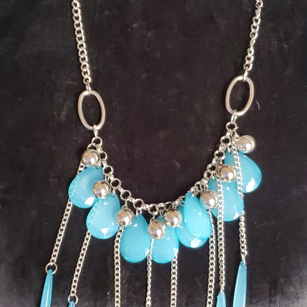 Silver and turquoise